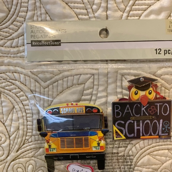 Back To School Stickers by Recollections; 12 pc. - Picture 3 of 5